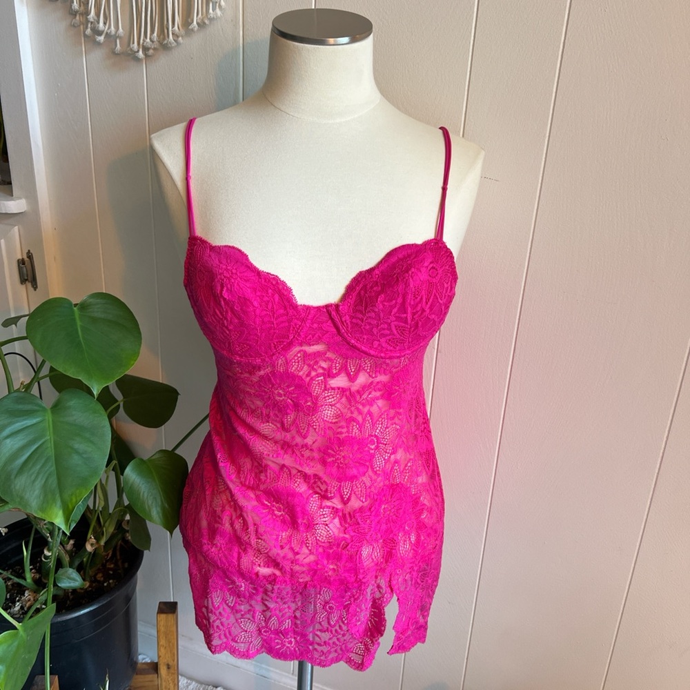 Victoria's Secret Pink Lace Chemise